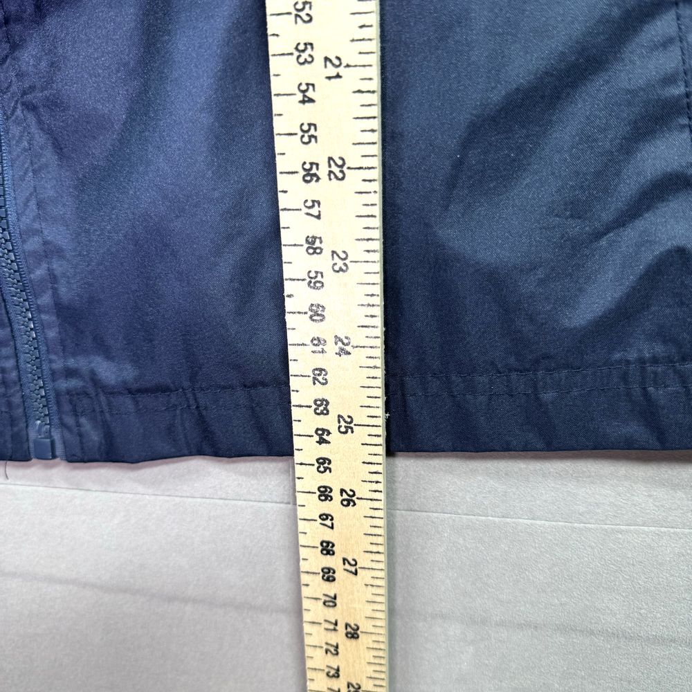 I5 Apparel Hooded Windbreaker Womens Large Blue Rain Outdoors Pockets Full‎ Zip - Picture 6 of 13